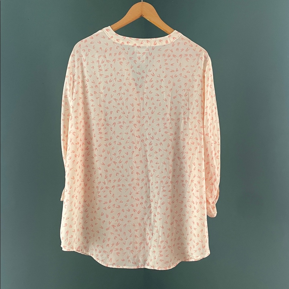 Light Pink Patterned Button Down Shirt - image 4